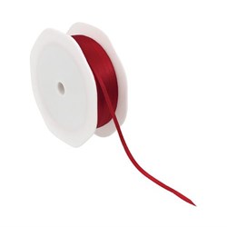 Satin Ribbon 3mm x 25m Red_2